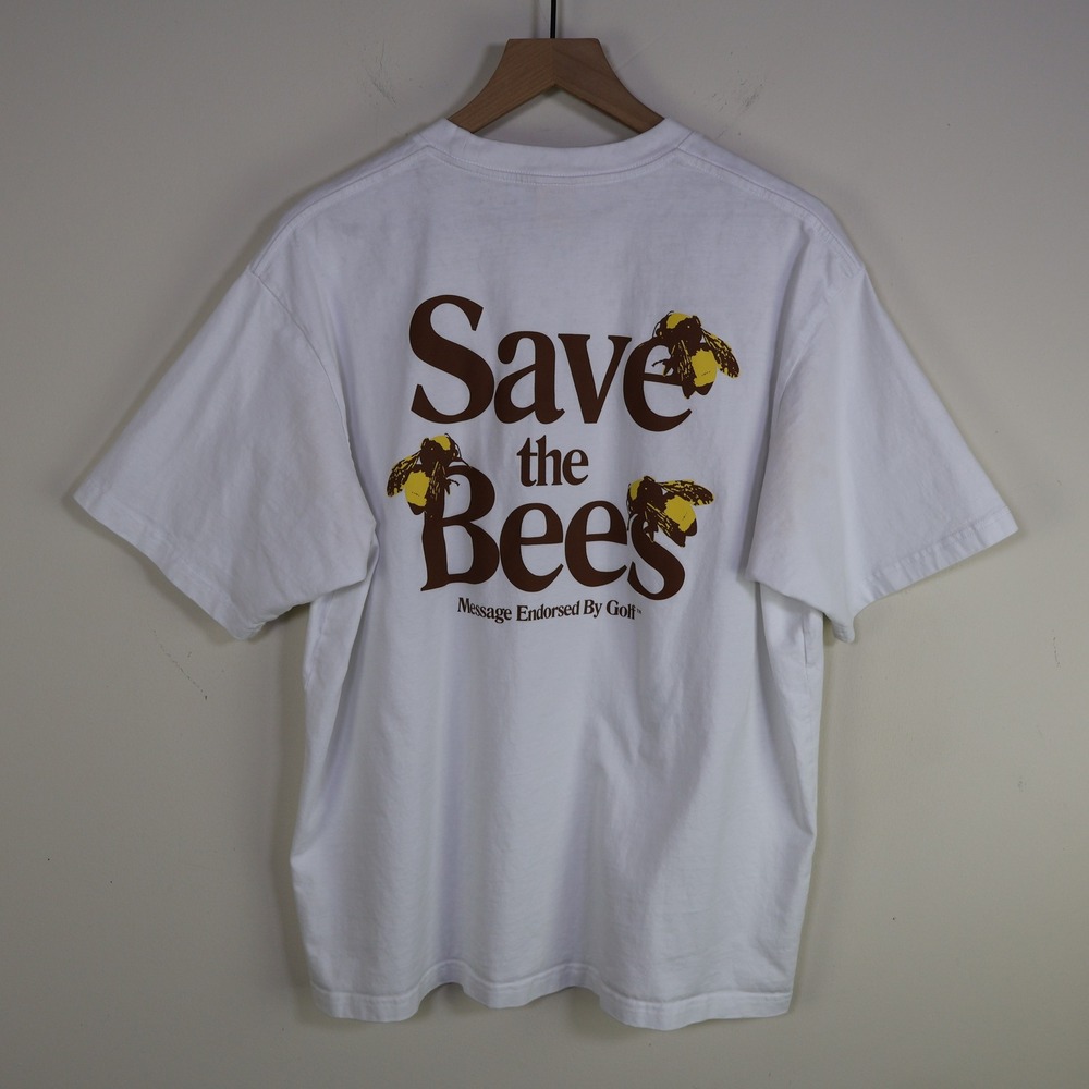 Golf Wang Flower Boy Save the Bees T-Shirt XL Tyler The Creator White Cotton